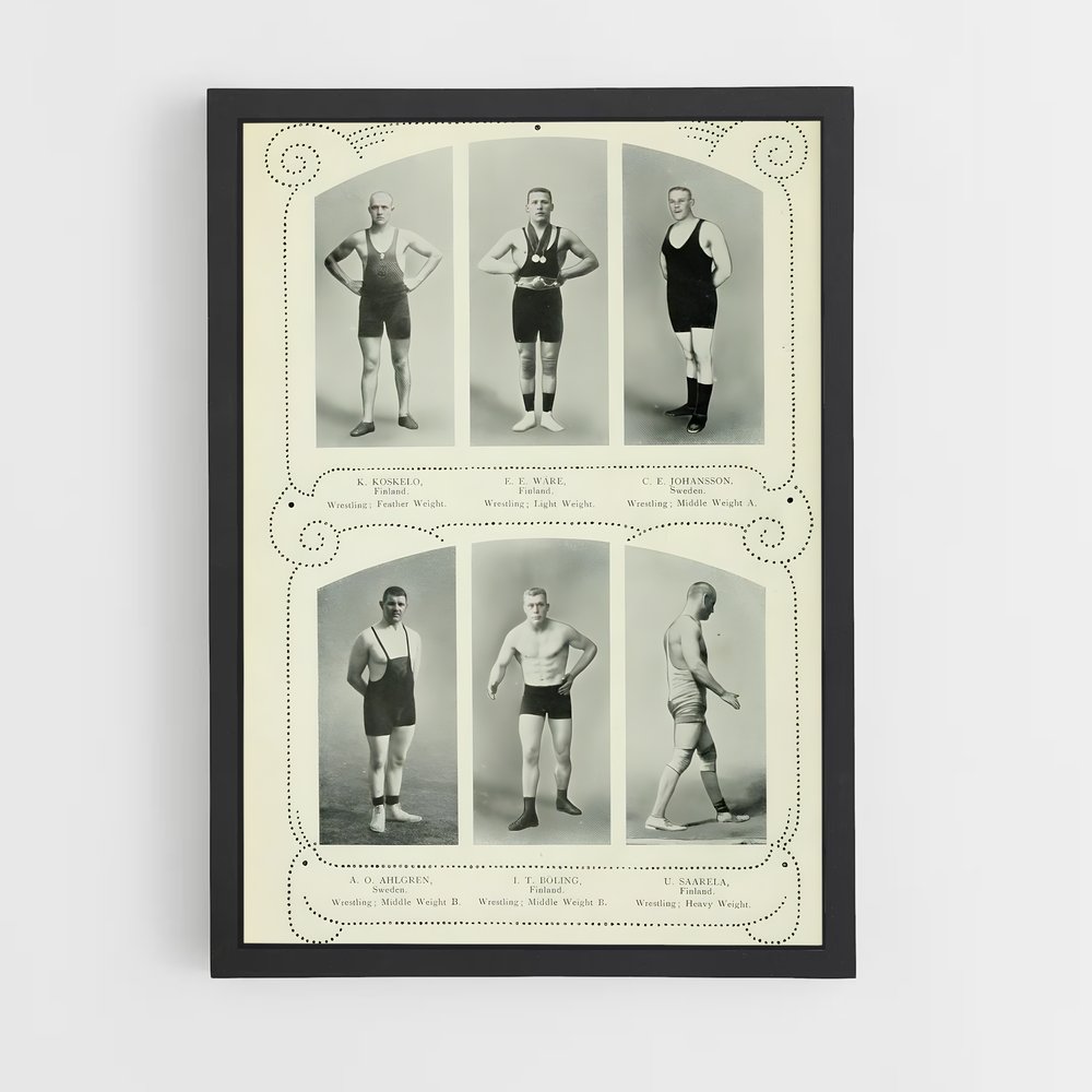 Poster Époque de Plongée – affiche Jeux Olympiques (vue 2)